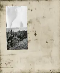 Stefan Vogel, "Ich und ein kleiner Teil der Wirklicheit", 2015, Mischtechnik und Collage auf Leinwand