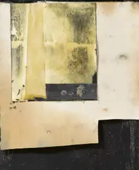 Stefan Vogel, "Der NttN", 2015, Mischtechnik, Collage auf Leinwand und Stoff, auf Holz aufgezogen