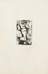 Aus: Les Saltimbanques by Joan Miró, 1975, Radierung auf Velin, sold Jun 2020