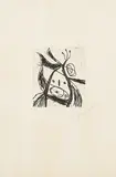 Joan Miró, Aus: Les Saltimbanques, 1975, Radierung auf Arches (Wasserzeichen)