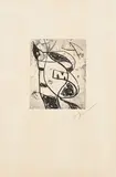 Joan Miró, Aus: Les Saltimbanque, 1975, Radierung auf Velin