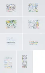 Roy Lichtenstein, Landscape Sketches, 1984-85, Jeweils: Farboffsetlithografie auf Velin