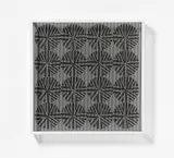 Ludwig Wilding, "Objekt mit Scheinbewegung SBST 5514", 1991, Serigrafie auf Karton und Plexiglas. In Plexiglasrahmen mit Holzrückwand