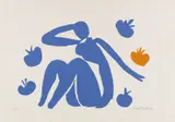 Nu bleu aux pommes by Henri Matisse, Ca. 1954, Farblithografie auf Velin, sold Jun 2020