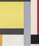 Walter Dexel, Komposition mit gelbem Quadrat
