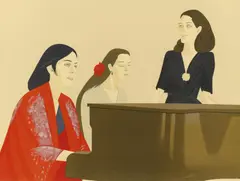 Song by Alex Katz, 1980/81, Farblithografie auf Arches, sold Jun 2020
