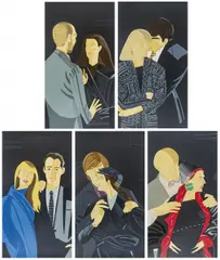 Pas de Deux by Alex Katz, 1993, Jeweils: Farbserigrafie auf Arches, sold Jun 2020
