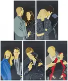 Alex Katz, Pas de Deux, 1993, Jeweils: Farbserigrafie auf Arches