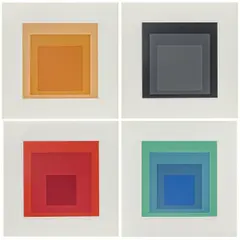 Josef Albers, Josef Albers - Homage to the square (Edition Keller I), 1970, Jeweils: Farbserigrafie auf Hahnemühle Buttenboard (Wasserzeichen)