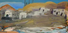 Karl Marx, Ohne Titel, 1988, Öl auf Hartfaser