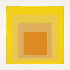 "SP - IV" by Josef Albers, 1967, Farbserigrafie auf Schoellershammer Karton, sold Jun 2020