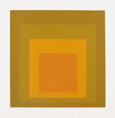 "SP - XI" by Josef Albers, 1967, Farbserigrafie auf Schoellershammer Karton, sold Jun 2020