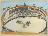 Pablo Picasso, La Corrida, 1956, Farbaquatinta auf Velin