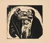 Käthe Kollwitz, Das Opfer (Aus: Krieg), 1922, Holzschnitt auf Velin