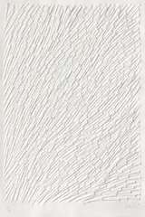 Günther Uecker, Ohne Titel, 2000, Prägedruck auf Büttenkarton