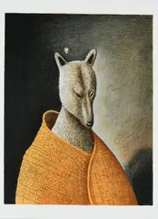 Paul Pretzer, Hummelhund, 2012, Farblithografie auf Bütten
