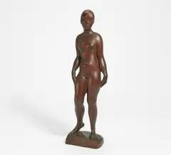 Karl Opfermann, Ohne Titel (Stehende), Um 1920, Zedernholz