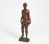 Karl Opfermann, Ohne Titel (Stehende), Um 1920, Zedernholz