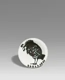 Bird with worm by Pablo Picasso, 1952, Weißes Steingut, sold Jun 2020