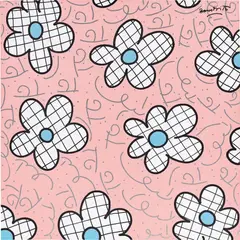 Pastel Spring by Romero Britto, 2004, acrylic, marker pen and metallic pen on canvas, sold Dec 2017