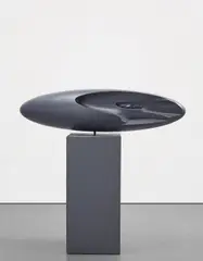 Nazar Bilyk, Space Around (Anamorphosis), 2016, painted metal, in 2 parts