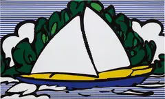 George Pusenkoff, Boat on Geneva Lake, 2010, acrylic on canvas