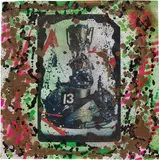 Rammellzee, Wild Style Trophy, 2008, spraypaint on canvas