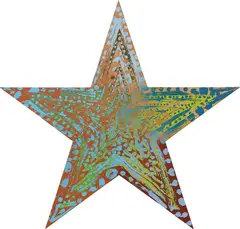 Ben Wolf Noam, Sky, Canopy, Skin, Star (Yaron), 2013, enamel, acrylic and oil paint on canvas