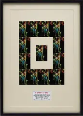 Gilbert&George, T Shirt & Bag, 2009, postcard and paper collage on paper