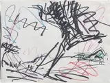 Frank Auerbach, Study for Tree in Primrose Hill