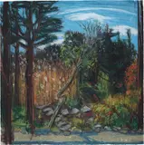 Jennifer Bartlett, October Amagansett #9, 2002, oil pastel and pastel on paper