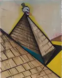 Piramida by Jakub Julian Ziółkowski, 2008, gouache and ink on paper, offered Dec 2017
