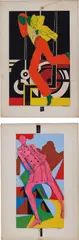 Antonio Lopez, The New York Times Magazine, 1966, marker and coloured paper on cardboard, in 2 parts