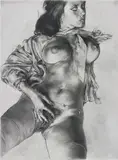 George Shaw, The Art Teacher, 2009, pencil on paper