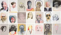 Storm Tharp, Love Nothing More, 2009, ink, coloured pencil and graphite on paper, in 21 parts