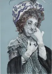 Rachel Feinstein, Eileen (gloves), 2005, pastel on paper