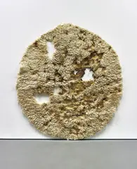Anna Betbeze, Moon, 2011, wool and ash