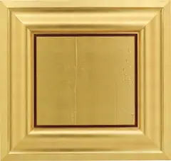 Christian Eckart, Detail Painting #535, 1989, 23 carat gold leaf and gel medium on birch panel and pine and poplar moulding, in artist's frame