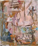 Katy Moran, Untitled, 2006, acrylic and collage on canvas