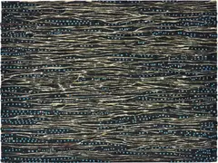 Udomsak Krisanamis, Tonight's the Night, 1998, adhesive, paper and acrylic paint on canvas