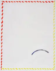 Paul Cowan, Untitled, 2012, neon paint on canvas