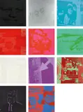 Andy Warhol, Flash - November 22, 1968, The complete set of 11 screenprints in colours, on wove paper, the full sheets, with individual paper folders with printed text and original linen-covered portfolio screenprinted in silver