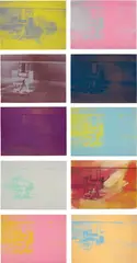 Andy Warhol, Electric Chairs, 1971, The complete set of 10 screenprints in colours, on wove paper, the full sheets