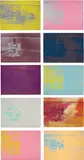 Andy Warhol, Electric Chairs, 1971, The complete set of 10 screenprints in colours, on wove paper, the full sheets