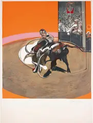 Étude pour une corrida (after Study for a Bullfight No. 1, 1969) by Francis Bacon, 1971, Lithograph in colours, on Arches paper, with full margins, sold Jan 2017
