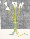 David Hockney, Lillies, from Europäische Graphik No VII, 1971, Lithograph in colours, on Arches paper, the full sheet