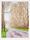 1 April, from The Arrival of Spring in Woldgate, East Yorkshire in 2011 (twenty eleven) by David Hockney, 2011, iPad drawing in colours, printed on wove paper, with full margins, sold Jan 2017