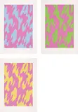 Bridget Riley, Magenta and Blue; Magenta and Green; and Magenta and Yellow
