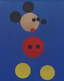 Mickey (Blue Glitter) by Damien Hirst, 2016, Screenprint in colours with glitter, on wove paper, the full sheet, sold Jan 2017
