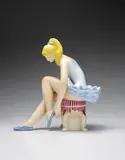 Jeff Koons, Seated Ballerina (Wood), 2015, Carved wooden sculpture, hand-painted with oil paints in colours, contained in the original foam-lined white card box with the artist's name printed on the lid
